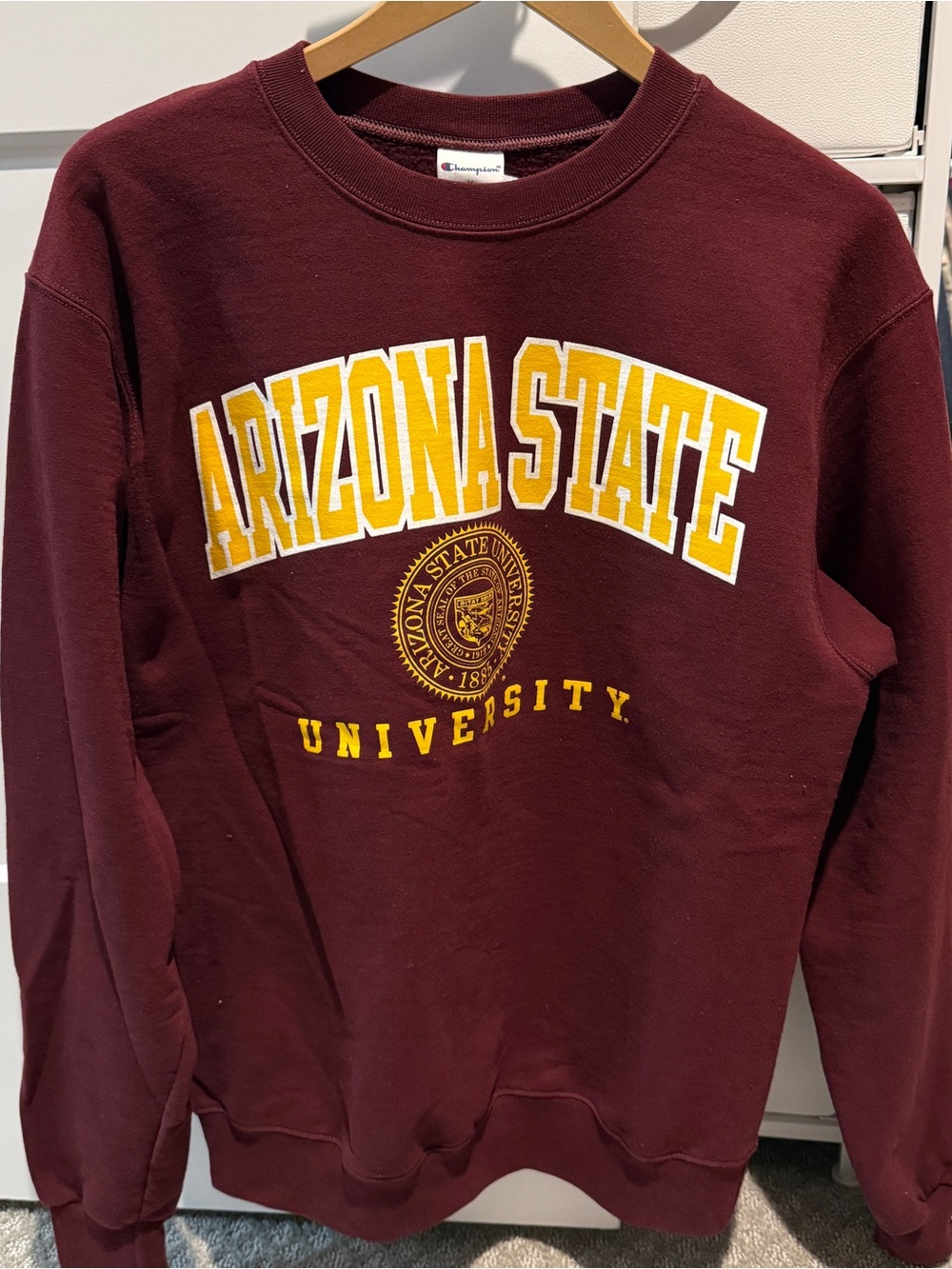 Champion Arizona State Maroon & Gold Crewneck Sweatshirt